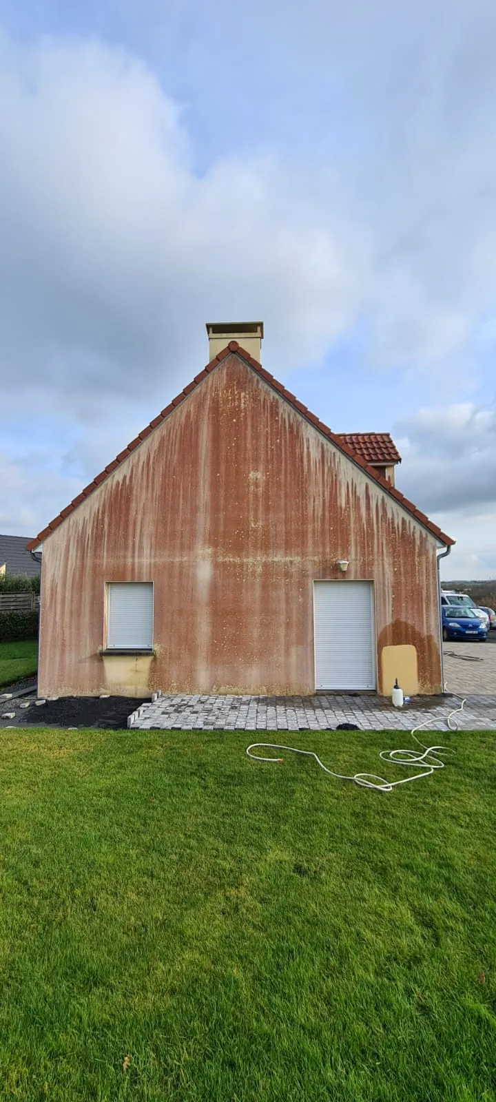 Avant nettoyage façade maison Rouen